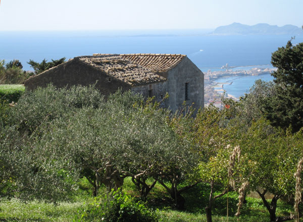 hauteurs de trapani vers erice