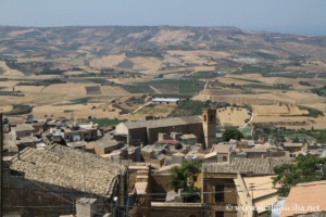 Panorama sur Naro, Sicile