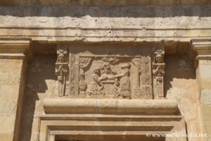 Portail de l'église Sant'Agostino, Naro, Sicile