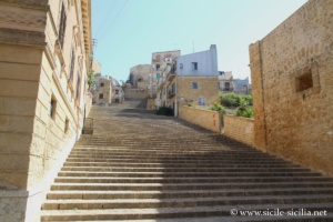 Escalier du duomo, Naro, Sicile