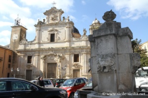 Fontaine et Chiesa Madre de Bisacquino