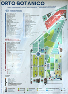 Plan du jardin botanique de Palerme