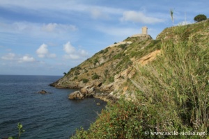 Plage et Ombelico di Venere, Torre delle Mandre, Sicile