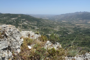 Panorama depuis le château de Frederic II à Giuliana