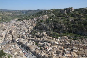 Panorama sur le centre historique de Scicli, Colle di San Matteo