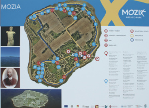Carte de l'île de Motyé, Sicile
