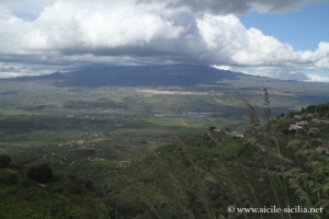 Panorama sur l'Etna, Centuripe