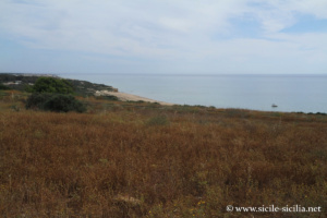 Le plateau de Kamarina, site archéologique, Sicile