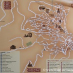 Carte du centre historique de Castiglione di Sicilia