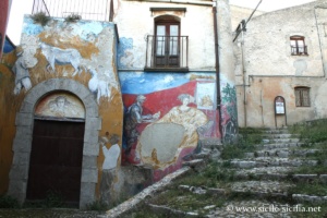Fresques murales, centre historique de Prizzi