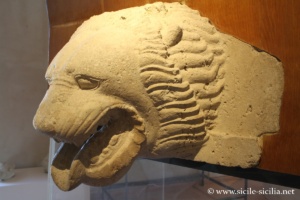 Frontal lion de temple, musée Marconi, Himère