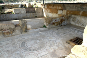 Mosaïques d'une maison du quartier hellénistique-romain à Agrigente