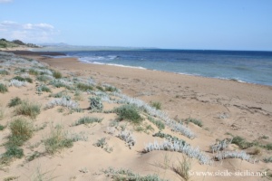 Plage de la réserve naturelle Foce Belice, Sicile