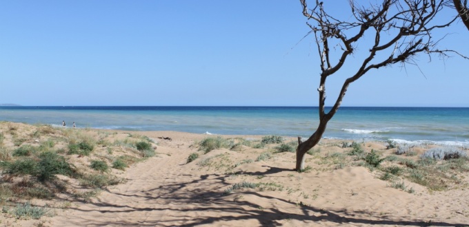 Plage de la réserve naturelle Foce Belice, Sicile