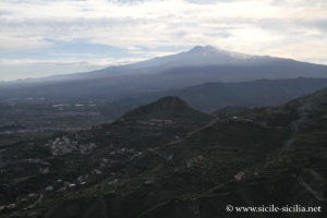 Panorama depuis le chateau de Castelmola en Sicile