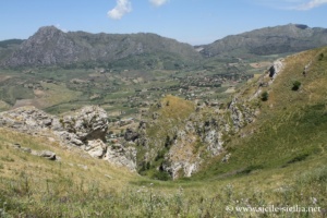 Panorama depuis le Mont Laitas, Sicile