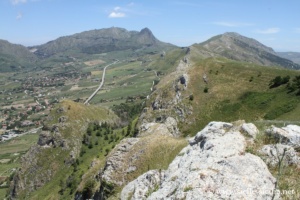 Panorama depuis le sommet du Mont Iato, Sicile