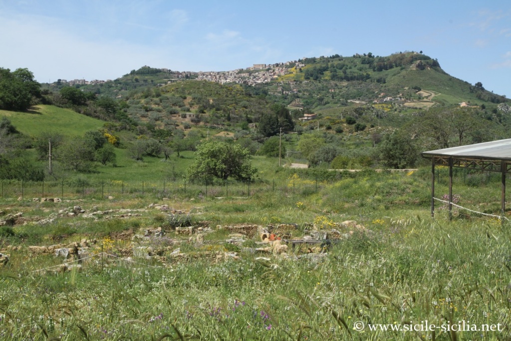 Panorama vers Aidone, Morgantina