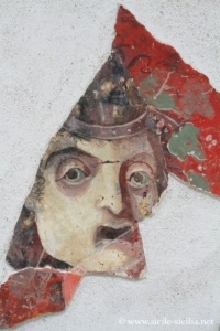 Fresque, musée de Solonte, Sicile