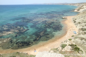 Plage de Barbarossa, réserve naturelle de Capo Bianco, Palma di Montechiaro, Sicile
