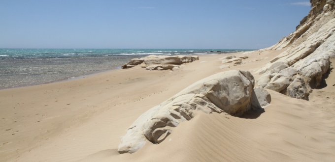 Plage de la réserve naturelle de Torre Salsa, Sicile
