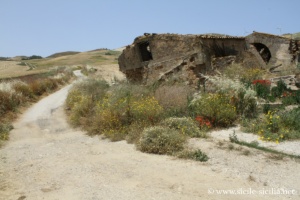 Route entre Alia et Sclafani Bagni, Sicile