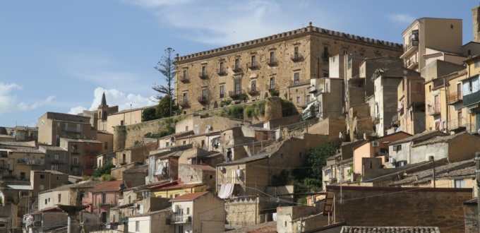 Panorama sur Leonforte et le Palais Branciforte