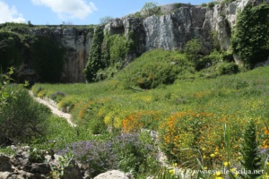 Latomies et nécropole, site archéologique d'Akrai, Palazzolo, Sicile