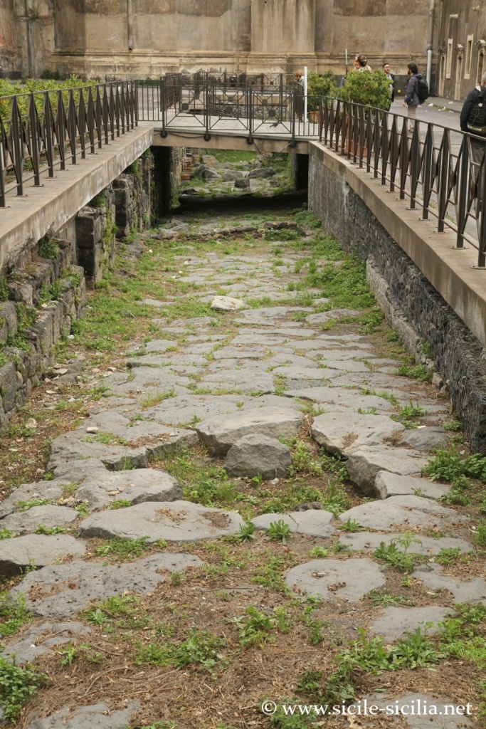 Voie romaine, monastère de San Nicolo, Catane