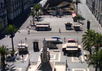 Lungo la Via Etnea di Catania