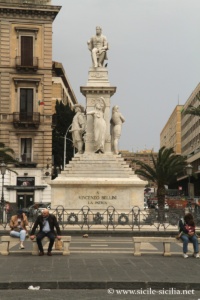 Piazza Stesicoro, amphitheatre romain, Catane