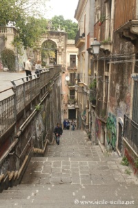 Escaliers vers Via Crociferi, Catane