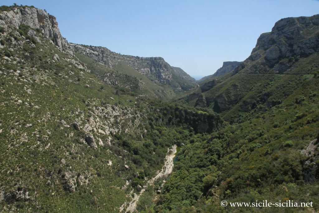 Panorama canyon de Cavagrande, Sicile