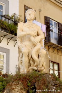 Statue du Génie de Palerme, Piazza Rivoluzione, Palerme