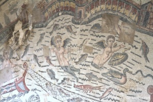 Portique en hémicycle, Villa romaine de Casale, Sicile