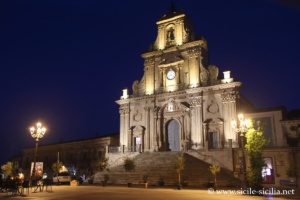Piazza del Popolo et San Sebastiano, Palazzolo Acreide, Sicile