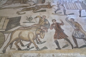 Corridor de la grande chasse, Villa romaine de Casale, Sicile