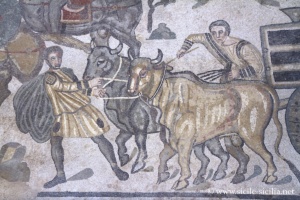 Mosaïques du corridor de la grande chasse, Villa romaine de Casale, Sicile