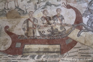 Mosaïques du corridor de la grande chasse, Villa romaine de Casale, Sicile