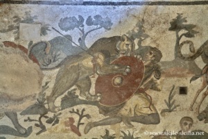 Mosaïques du corridor de la grande chasse, Villa romaine de Casale, Sicile