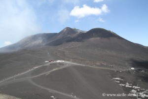 Cratère centrale et Mont Frumento, Etna