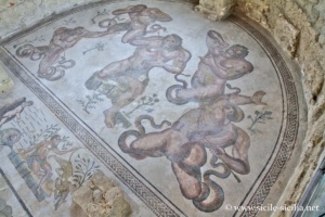 Géants, Triclinium, villa romaine de Casale, Piazza Armerina