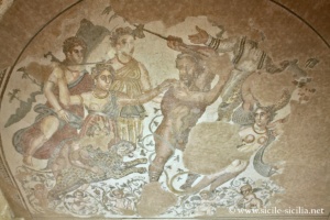 Licurgue et Ambrosia, villa romaine de Casale, Piazza Armerina