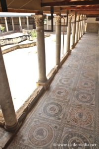 Mosaïque du péristyle, villa romaine de Casale, Piazza Armerina