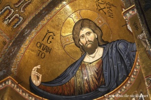 Mosaïque du Christ Pantocrator, cathédrale de Monreale