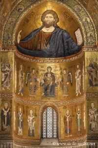 Mosaïque de l'abside de la cathédrale de Monreale