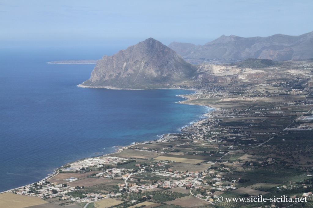Panorama sur la côte depuis Erice