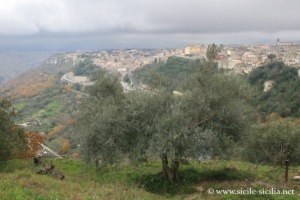 Panorama sur Palazzolo Acréide, Sicile