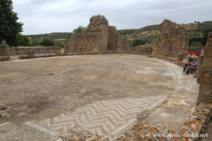 Peristyle ovoïde avec vendangeurs, villa romaine de Casale, Piazza Armerina, Sicile