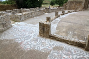 Peristyle ovoïde avec vendangeurs, villa romaine de Casale, Piazza Armerina, Sicile